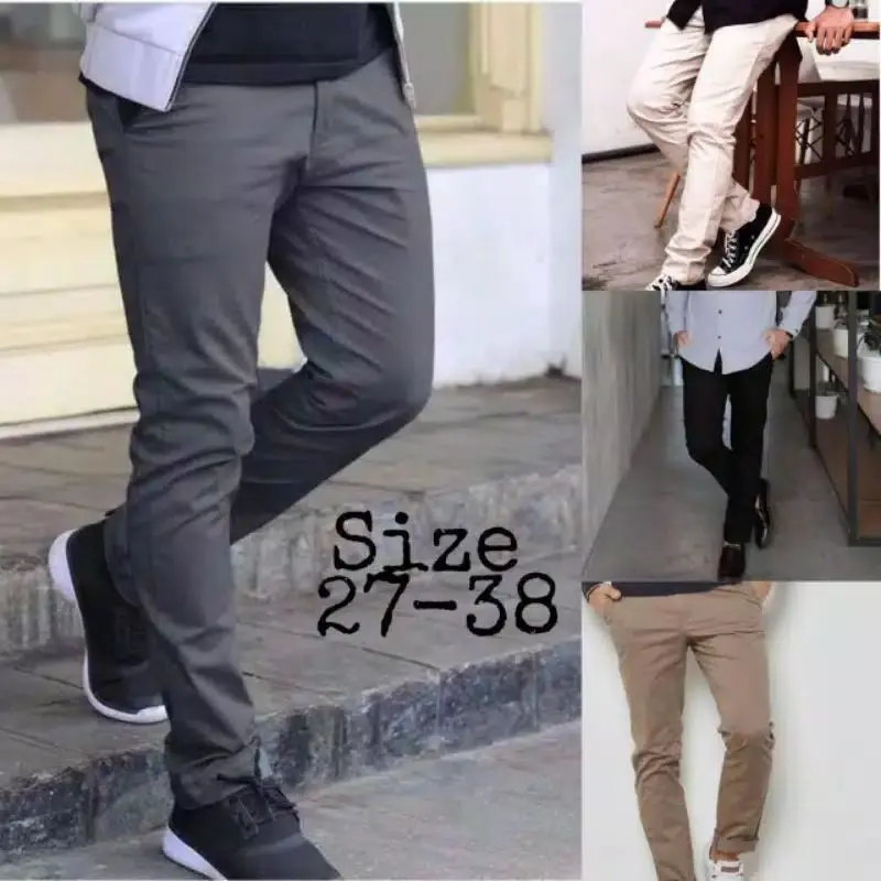 Celana Panjang Pria Chino Cino Pensil Slimfit