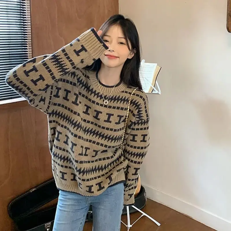 pullover sweater rajut wanita 1