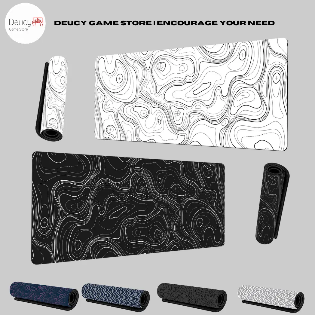 Non Slip Deskmat Mousepad Minimalist Lite Premium Series by DGS | Size 800x300x3