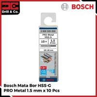 Gambar Bosch Mata Bor HSS-G Metal Drill Bit 1.5 MM X 10 PCS dari Drill&Co Kota Administrasi Jakarta Barat 1 Tokopedia