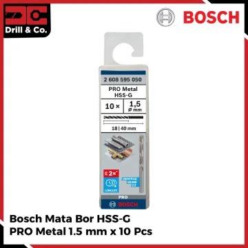 Gambar Bosch Mata Bor HSS-G Metal Drill Bit 1.5 MM X 10 PCS dari Drill&Co Kota Administrasi Jakarta Barat Tokopedia