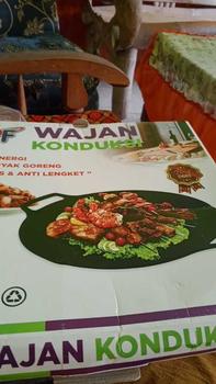 Product Review of WAJAN KONDUKSI GSF - WAJAN SERBAGUNA SOLUSI TANPA MINYAK UKURAN 34 - 36 DAN 38 CM ANTI LENGKET Alat Baja Pan Teflon from K**h 0