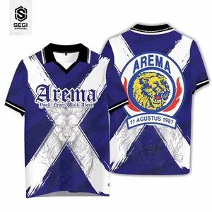 Jersey Fantasy Vintage Retro Arema Logo Tindik | Jersey Football Arema FC  | Jersey Casual Unisex Sport baju baju jersey premium bajujersey kaos
