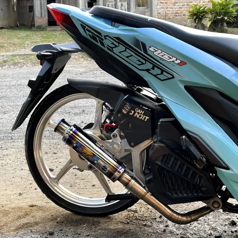 Knalpot SALEMBA CEKLIST TYPE STREET RACING Original VIN PROJECT Fullsistem Motor Beat Mio Sporty Aerox new Aerox old Vario new Nmax old new Beat deluxe PCX  Motorcycle 1