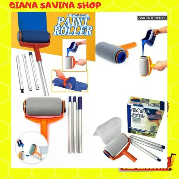 Alat Cat Dinding Praktis Pintar Facil Rol Easy Magic Paint Roller Kuas