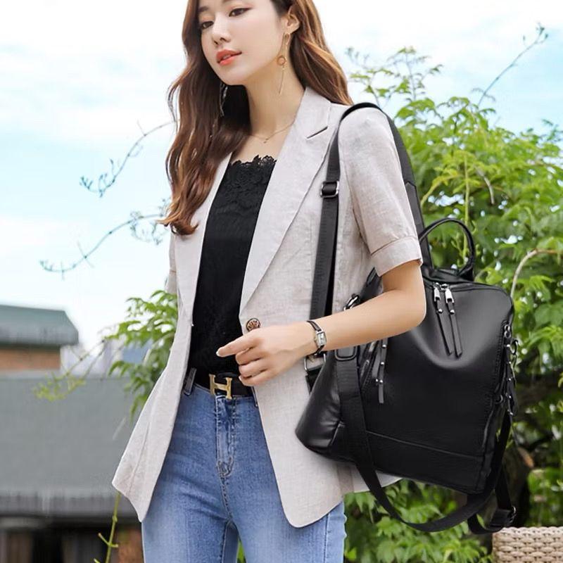 Product Introduction of Lala Tas Ransel Wanita Kulit Kekinian Gaya Korea Bisa Selempang Terbaru 25