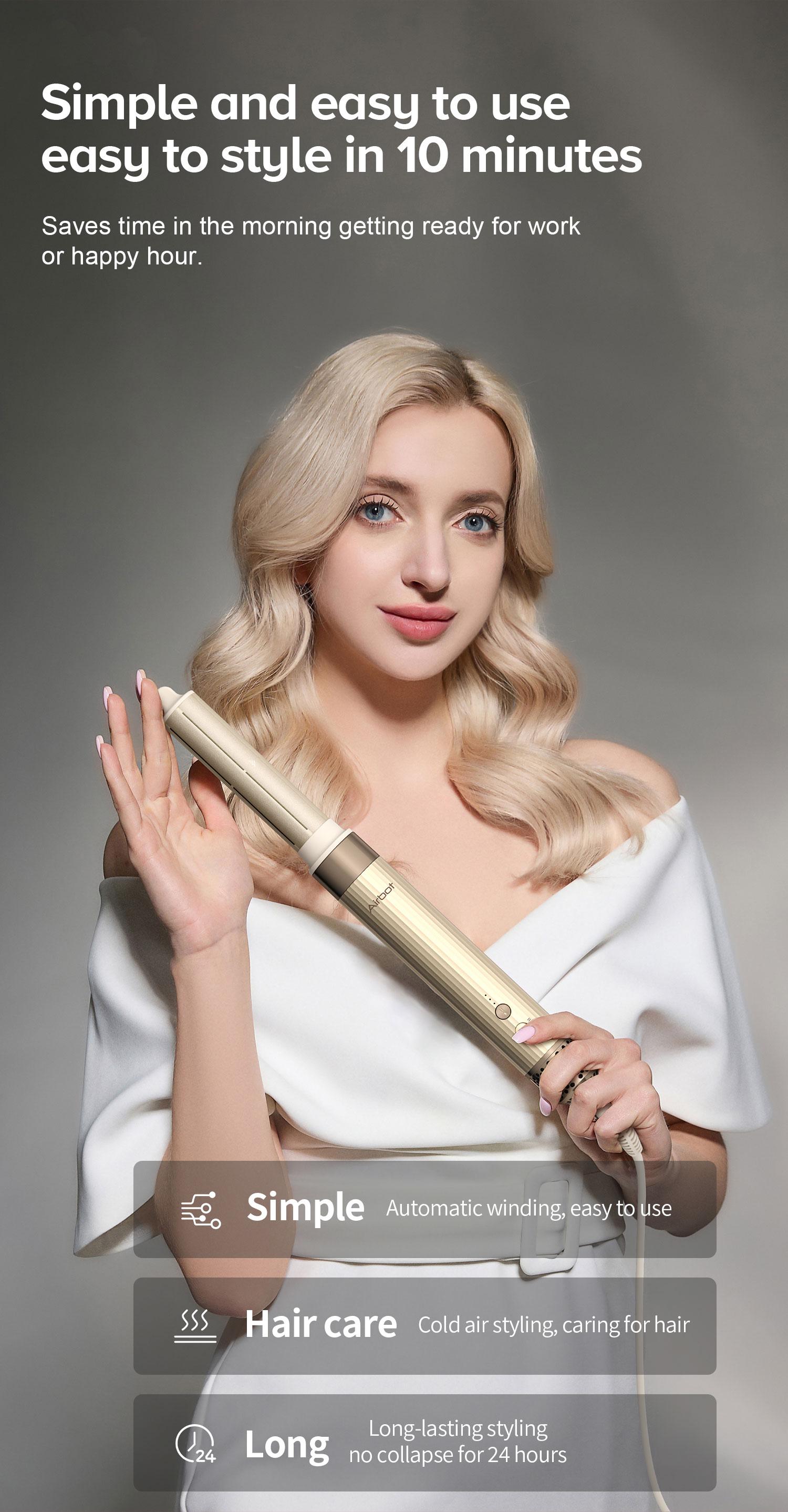 [EXCLUSIVE] Airbot Aria HyperStyler High Speed Hair Dryer & Multi Hair Styler | Auto Wrap Curler | Volumising Hair Tool Brush | Airwrap Curler | Sisir Rambut & Hair Styling Box Premium | Rambut Kering & Curly dengan Instan