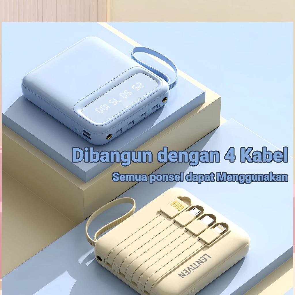 Powerbank Dual USB Flashlight 30000mAh Kapasitas Besar Kompatibel iOS/Android Portabel untuk Perjalanan dan Aktivitas Luar Ruangan