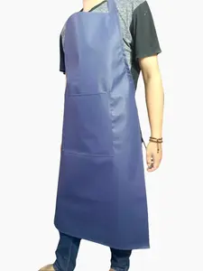 Celemek Jumbo Anti Air dan Minyak Bahan Kulit Sintetis PVC Apron Waterproof Premium Tahan Lama Mudah Dibersihkan Tali