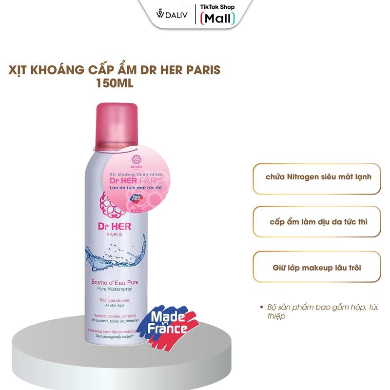 Xịt khoáng cấp ẩm Dr HER Paris 150ML
