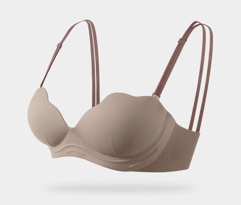 Product Introduction of Sexy Cat Claw Cup Women's Underwear, Steel Ring Free, Traceless Spaghetti strap Sexy Bra Cotton Polyester Plain Floral Striped Polka Dot Lightly Lined Push Up 3