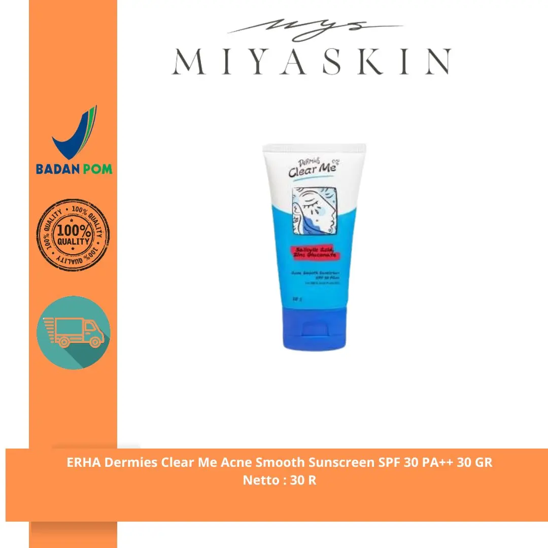 ERHA Dermies Clear Me Acne Smooth Sunscreen SPF 30 PA++ 30 GR