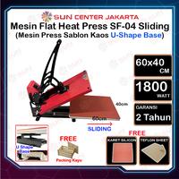 Gambar Mesin Press Sablon Kaos 60x40 U-Shape High Pressure SF-02 untuk Kaos, Bag, Puzzle, Plat Aluminium, Bantal ( DTG, DTF, Polyflex, Sublime, Transfer Paper, Platisol, Rubber ) - SF-02 60x40, Surabaya dari Sun Indonesia Kota Surabaya 5 Tokopedia