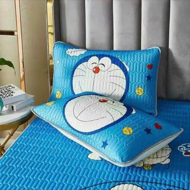 Gối nằm cho bé trai và bé gái trên 2 tuổi vỏ điều hoà trần cao su non ruột bông gòn kháng khuẩn - êm - mềm gối ngủ cho bé kích thước 25x45