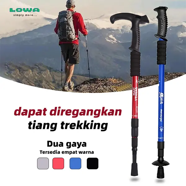 【LOWA】Tongkat Pendakian Gunung TP8101/Tiang Pelacak/Camping Outdoor Kualitas Import 0
