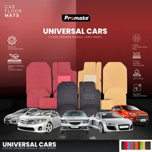 [Promate] Universal Car Mats Leather Premium 5 Pcs - Karpet Mobil Universal Bahan Kulit Waterproof - Bisa COD