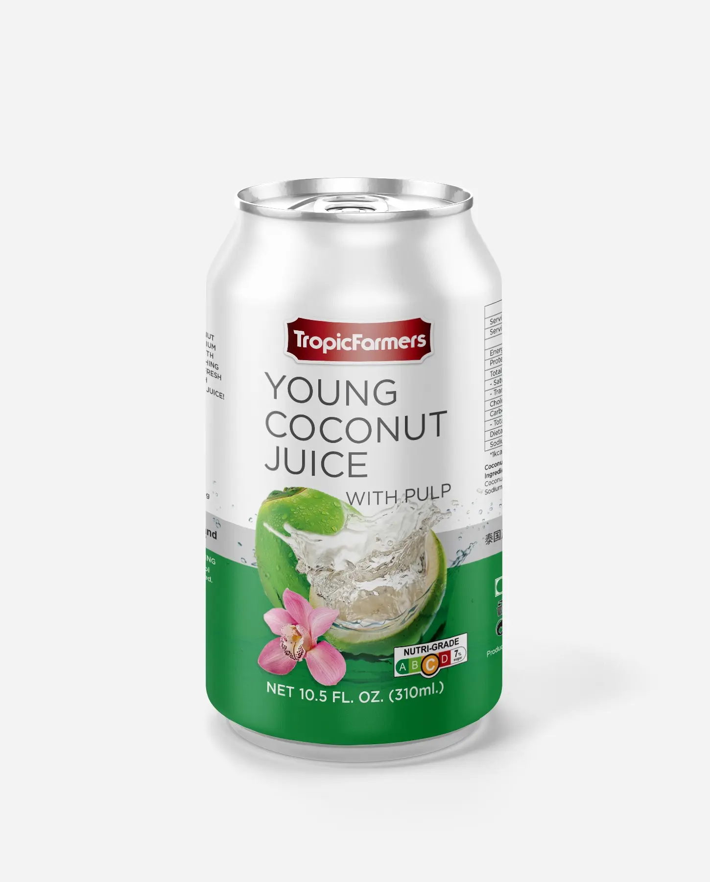 Tropic Farmers - Young Coconut Juice With Pulp 310ml