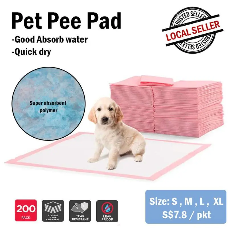 Pee Pad Dogs & Cats/SuperAbsorbent Training Pads Disposable Cat PetDiapers Supply Accessories
