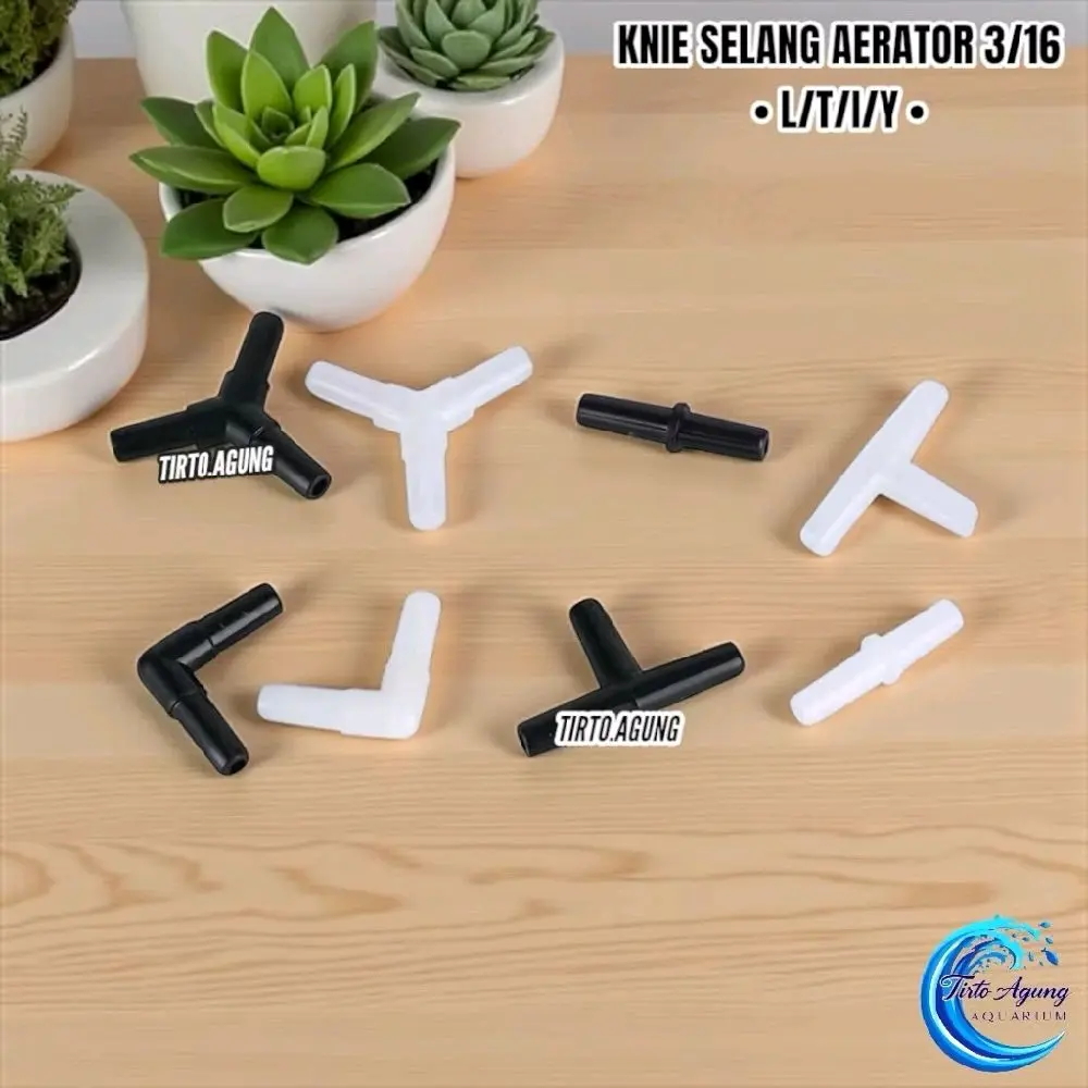 L T Keni Shock Sambungan Selang Aerator udara air pump Co2 filter aquarium aquascape