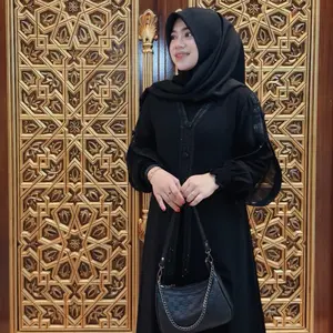 Gallery Abaya Makassar_Abaya Hitam Miska by Pembayun Ayu