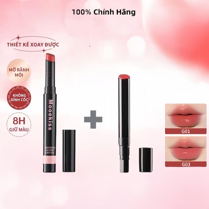 Son Dưỡng Môi Dạng Thạch Có Thể Nạp Lại Có Nhiều Màu Sắc Tùy Chọn Dưỡng Ẩm Sâu Chống Nứt Nẻ Làm Mịn Đường Viền Môi Tạo Ra Hiệu Ứng Màu Tự Nhiên Lâu Trôi.