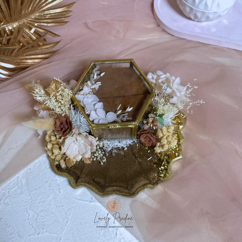 Ringbox Terarium Resin Kotak Cincin Lamaran Tunangan Pernikahan Premium 8
