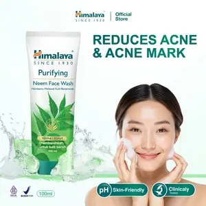 Himalaya Purifying Neem Face Wash 100ml - Sabun Cuci Muka Untuk Jerawat Acne Skincare