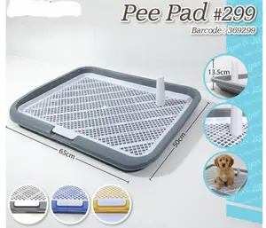 Tempat Pipis Anjing Kucing Pet Training Potty Tray Detachable pet toilet #229 warna random puffy petto