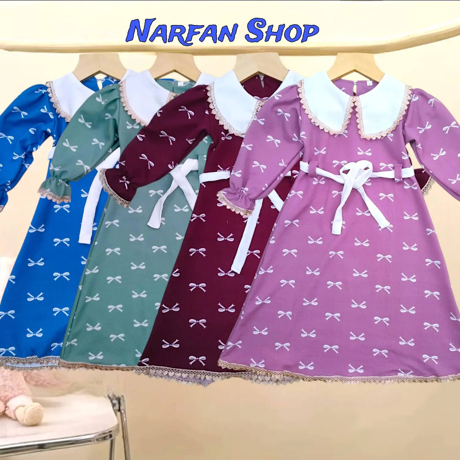 Gamis Anak Perempuan Model Kekinian Bahan Japaline Buat Usia 3-12 Tahun