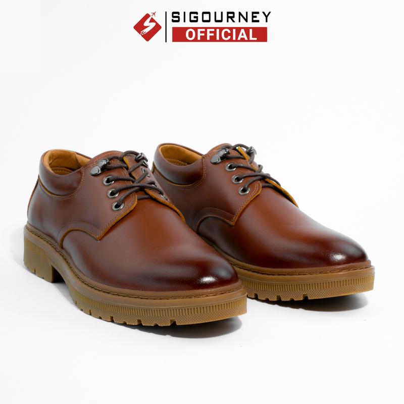 Giày Đốc Da Bò Nguyên Tấm Cao Cấp SIGOURNEY SDR01 - Bảo Hành 18 Tháng