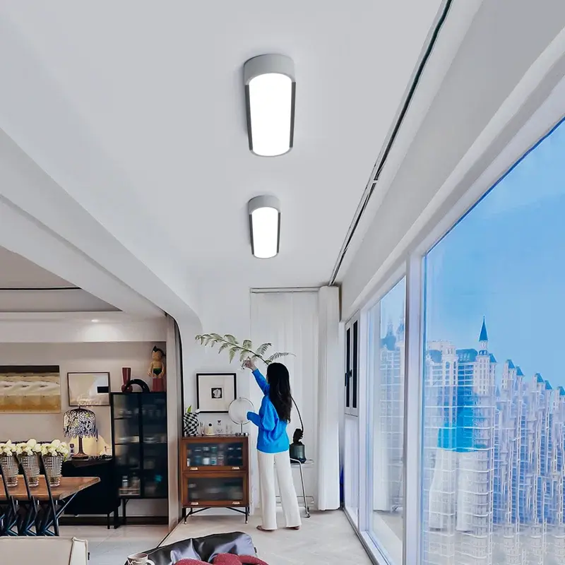 Ganeed 1 - Light Simple Rectangle Acrylic LED Flush Mount 8