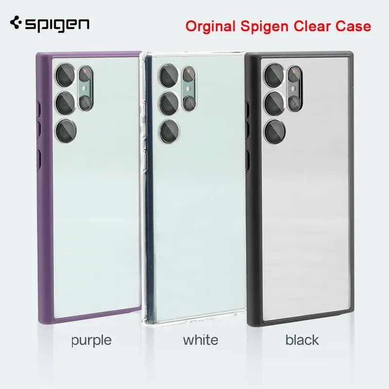 Ốp Điện Thoại Trong Suốt Băng Spigen, Dành Cho Samsung Galaxy S25 Ultra / Galaxy S24 Ultra / Galaxy S23 Ultra, Trong Suốt, Chống Nước Cấp Quân đội, Chống Bụi, Chống Sốc Và Rơi, Ốp Bảo Vệ