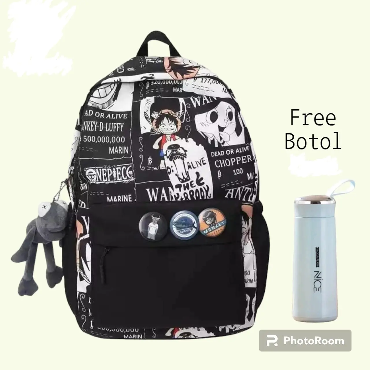 Tas Sekolah Anak Laki Laki/ Tas Ransel Sekolah Anak SD, SMP, SMA,/ Tas Anime Jepang/ Tas Anak Cowok Fashion/ Tas Ransel Premium/ Tas Sekolah Paling Populer/ Free Botol