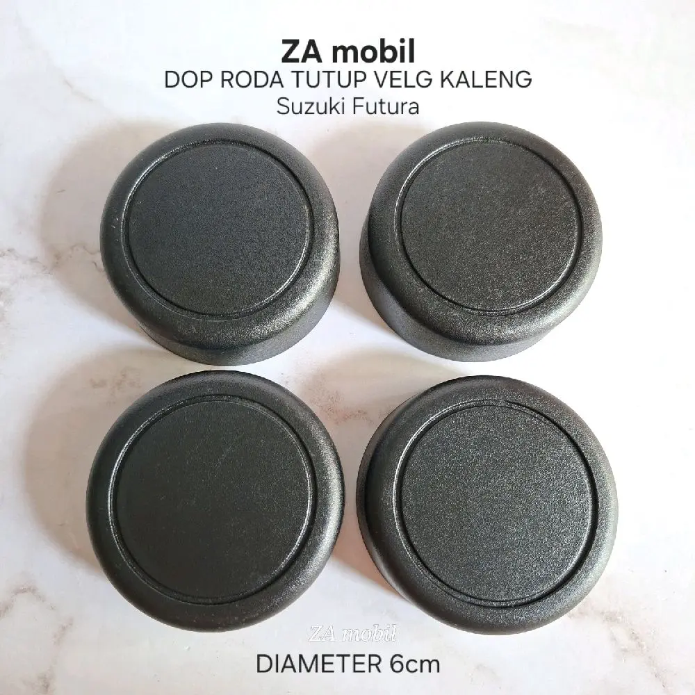 Dop roda tutup velg kaleng futura Diameter 6cm harga satuan