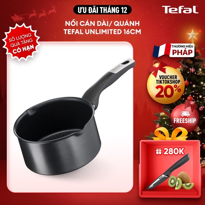 Nồi cán dài quánh Tefal Unlimited 16cm G2552802 - Dùng cho mọi loại bếp