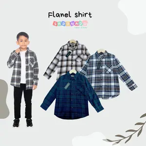 Sadonado-Kemeja Flanel Anak Laki-laki dan Perempuan Usia 5 tahun-15 tahun Kualitas Premium
