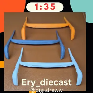 miniatur topi + spion Jetbus 5 / JB5 1:35 (RKC) bahan plastik