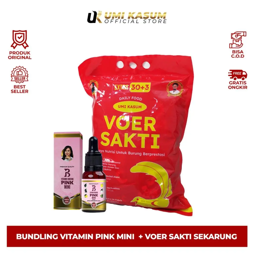 Voer 1 Karung+Pink Mini