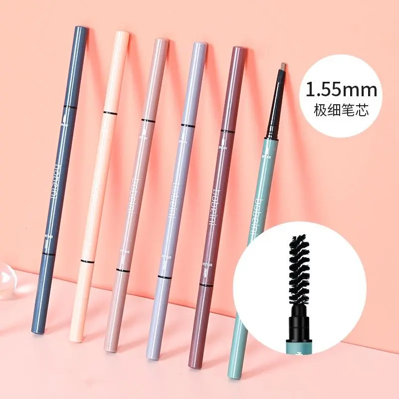 Small triangular eyebrow pencil is waterproof, sweatproof, and long-lasting, not easy to fade. Double headed extremely thin eyebrows