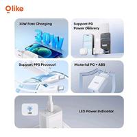 Gambar Olike C309CL Charger Adaptor USB TYPE C 30W 3A PD QC 3.0 Fast Charging + Set Kabel C To Lightning iP - C309 CL dari QUEEN id Official Kab. Tangerang 3 Tokopedia