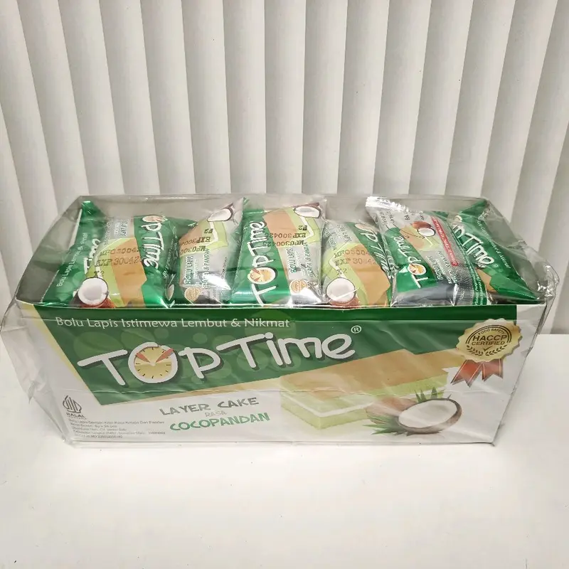 MURAH - Top Time Bolu Lapis Layer Cake 1 Box isi 24 Pcs All Varian 3