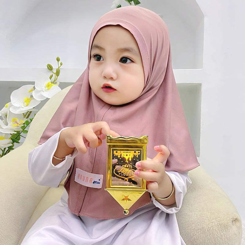 Kerudung Anak TK Usia 1-4 Tahun - Jilbab Hijab Instan Anak Jersey, Lembut dan Nyaman 3