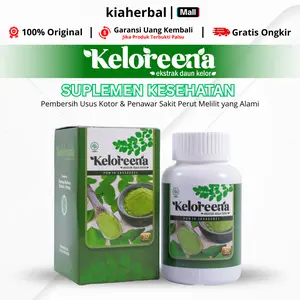 Keloreena Detox Herbal Pembersih Usus, Obat Radang Usus, Sakit Perut Melilit Perih dan Mual, Asam Lambung - 100 Kaspul