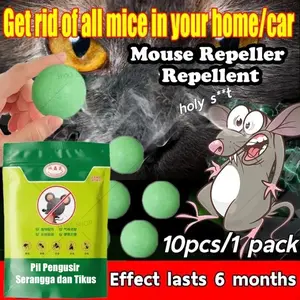 Kamper Super Ampuh Anti Tikus & Kecoa - Pengusir Serangga Rumahan (Formula Tahan 1 Bulan) - Aroma Alami Aman untuk Dapur/Kamar & Area Hewan Peliharaan