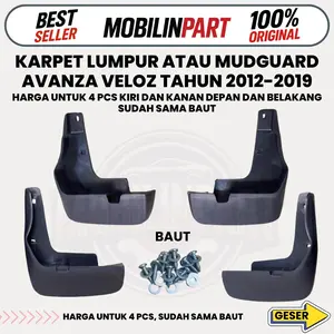 Karpet Lumpur Atau Mud guard Avanza Veloz 2012-2019 Original