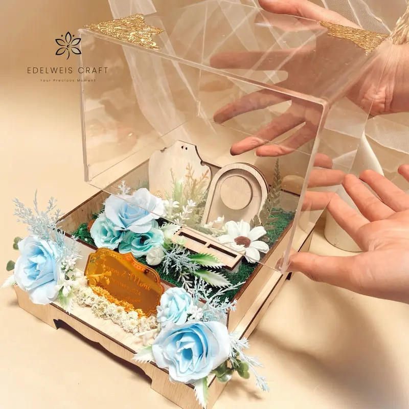 Treasure Artificial Kotak Hantaran Perhiasan Fullset Free Custom Nama 0