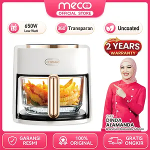 【COD】Mecoo Most Aesthetic Transparan Air Fryer 650 Low Watt 5L SNI Hemat Listrik & Anti Jeglek Mesin Penggorengan Tanpa Minyak Oven Listrik Kado Pernikahan Wadah 【COD】Mecoo Most Aesthetic Transparan Air Fryer 650 Low Watt 5L SNI Hemat Listrik & Anti Jeglek Mesin Penggorengan Tanpa Minyak Oven Listrik Kado Pernikahan Wadah
