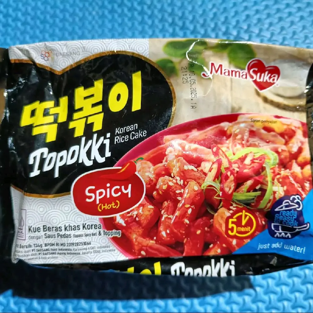 Makanan Korea Topokki Instan 134 gram Goreng Pedas Mie Noodles - Ayam, Kuah