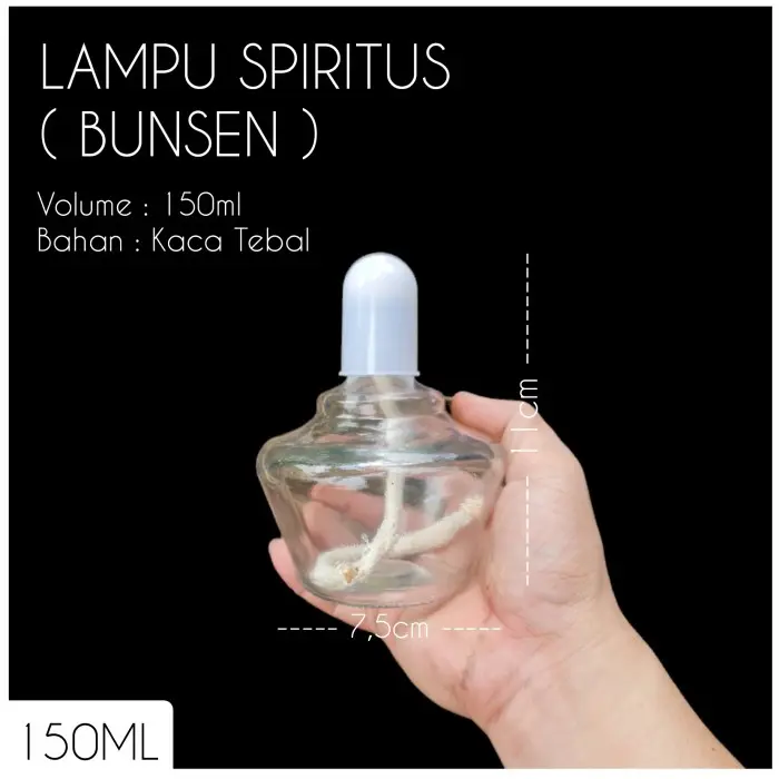 SALE BUNSEN SPIRITUS 250ML / LAMPU SPIRITUS 250ML ( FREE SUMBU DAN TUTUP ) LU5