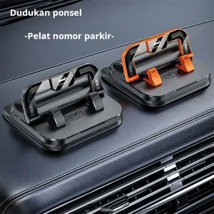 Dudukan Ponsel Mobil 2-in-1 Dengan Nomor Parkir Sementara, Dudukan Penjepit Navigasi Khusus Dashboard, Dudukan Ponsel Anti Goyang Tipe Universal Untuk Semua Tipe Mobil Interior Praktis